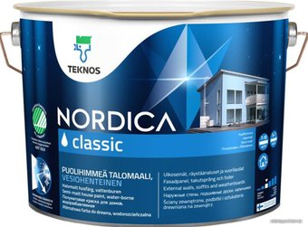 Краска Teknos Nordica Classic База 3 9 л