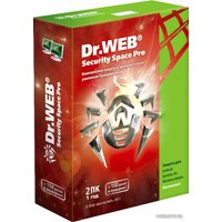 Система защиты от интернет-угроз Dr.Web Security Space Pro (1 ПК, 1 год, продление) BFW-W12-0001-2