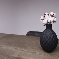 Кухонный стол ОКА Сангай 136-196x80x80 (дуб галифакс/черный)