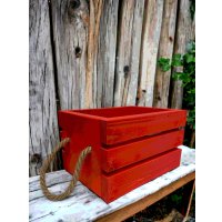 Ящик Florbox Деревянный интерьерный 24.9×15×18.5 см (красный)