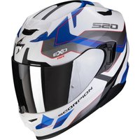 Мотошлем Scorpion Exo Exo-520 Evo Air Elan (р. 2XL, белый/синий)