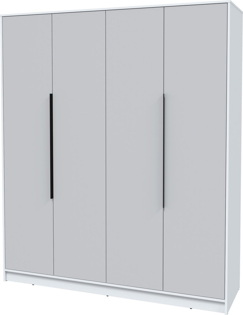 

Шкаф распашной Интерлиния Концепт КТ-Ш4 (серый/белый платинум)