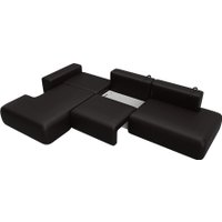 Угловой диван Лига диванов Лига-036 НПБ Модерн Лонг левый 127750L (экокожа Grifon 12 коричневый)