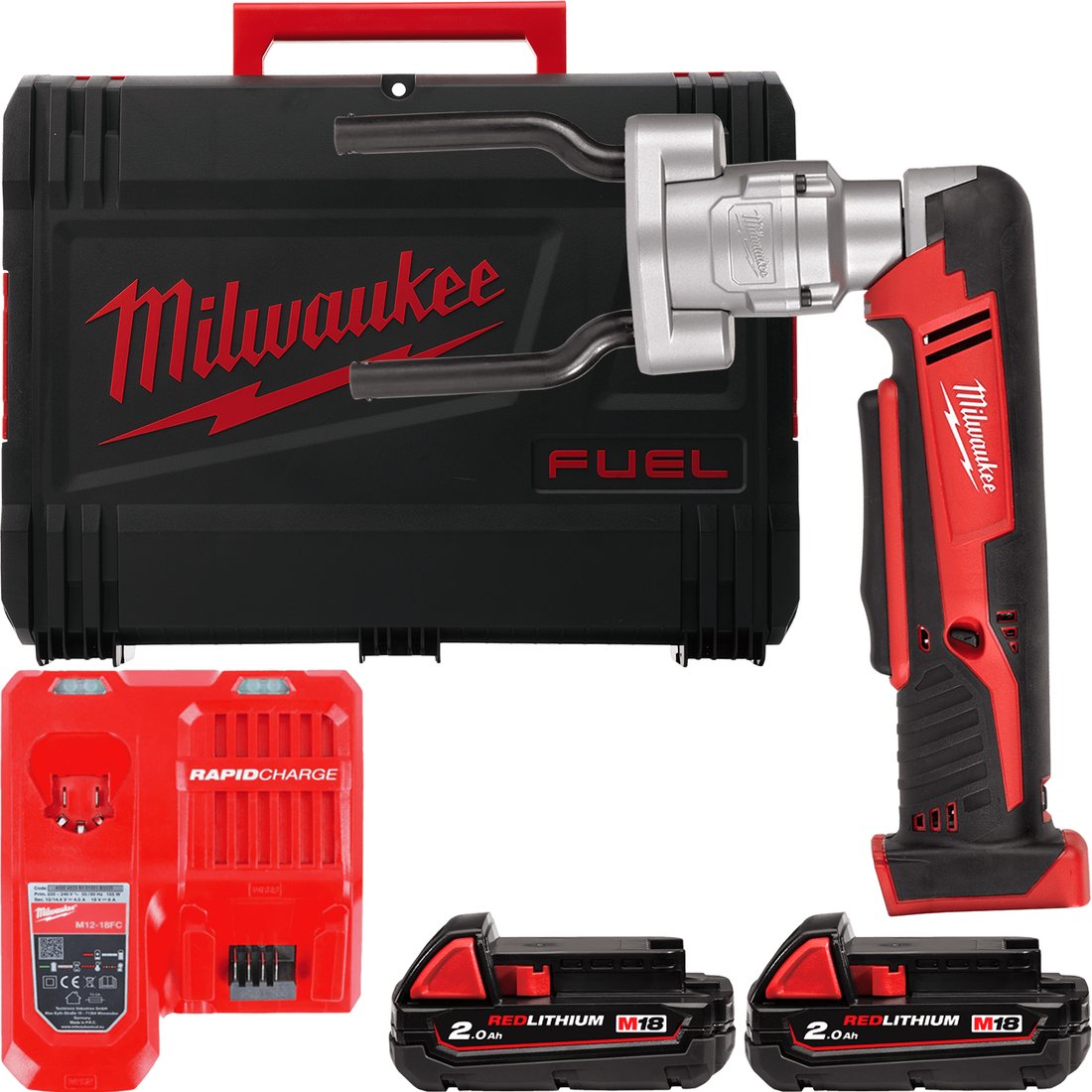 

Инструмент для болтовых соединителей и наконечников Milwaukee M18 M18BSBT-202X 4933493289 (с 2-мя АКБ, кейс)