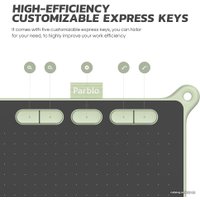 Графический планшет Parblo Ninos S (зеленый)