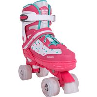 Роликовые коньки Tech Team Квады Latina District (р-р 30-33, белый/розовый)