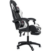 Игровое (геймерское) кресло Calviano 1590 (PU, черный/белый)