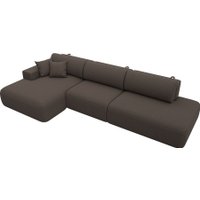 Угловой диван Лига диванов Лига-036 НПБ Модерн Лонг левый 124694L (рогожка амур коричневый)