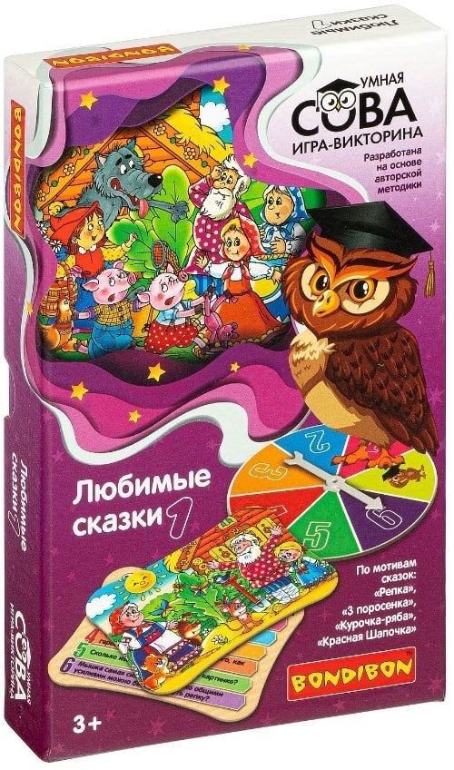 

Развивающая игра Bondibon Любимые сказки 1 ВВ4835