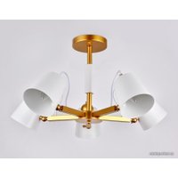 Припотолочная люстра Ambrella light Traditional TR3101/5 WH/GD