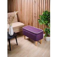 Банкетка MONOFIX Амма с ящиком (фиолетовый №25)
