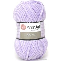 Пряжа для вязания Yarnart Dolce 100% микрополиэстер 744 100 г (120 м, нежный сиреневый)