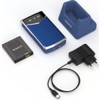 Кнопочный телефон Maxvi E11ds (синий/серебристый)