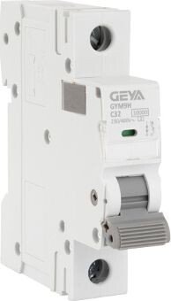 

Выключатель автоматический GEYA GYM9H-1P-32C 1P 32A C 10kA 1M GYM9H1P32C
