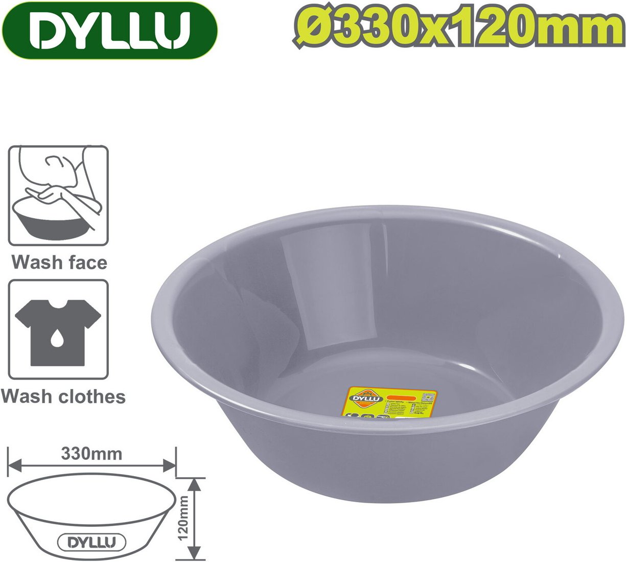 

Таз хозяйственный Dyllu DTPY1333