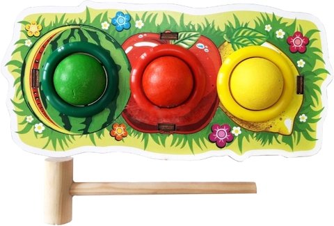 

Молоточек WoodLand Toys Фрукты 3 отверстия 115209