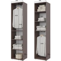 Шкаф распашной Горизонт Бонн 500 (венге)