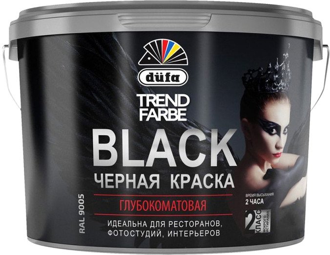 

Краска Dufa ВД Trend Farbe Black (2.5 л, RAL 9005 черный)
