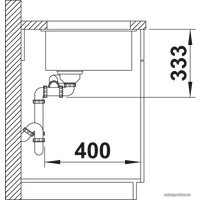 Кухонная мойка Blanco Rotan 340/160-U 526096 (черный)