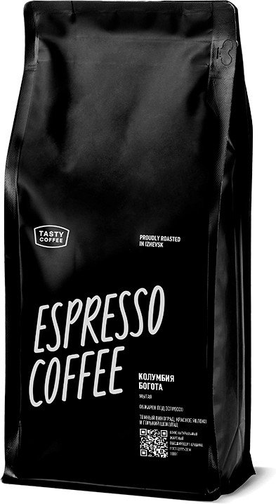 

Кофе Tasty coffee Колумбия Богота зерновой 1 кг