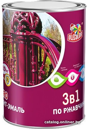 

Грунт-эмаль Olecolor 3 в 1 по ржавчине 2 кг (белый)