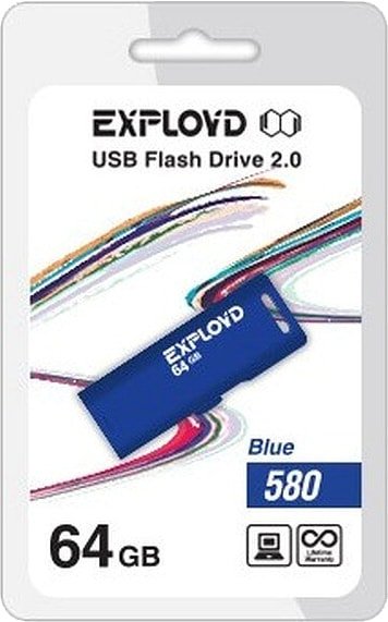 

USB Flash Exployd 580 64GB (синий)