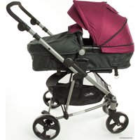 Универсальная коляска ForKiddy Siesta (3 в 1 + утепленный блок, бордовый)