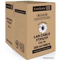 Кабель ExeGate FUTP4-C5e-CU-S24-IN-PVC-GY-305 FTP