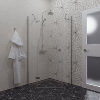 Душевой уголок Triton Сигма 100x100 (хром, без поддона)