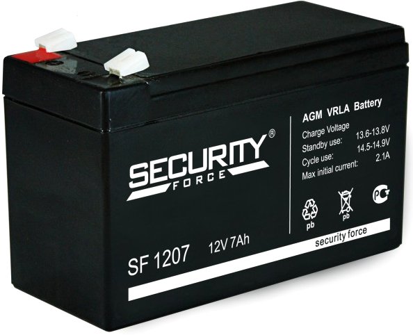

Аккумулятор для ИБП Security Force SF 1207 (12В/7 А·ч)