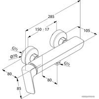 Смеситель Kludi Ameo 416750575