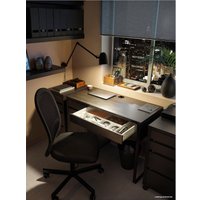 Стол Ikea Микке (черный/коричневый) [203.739.18]