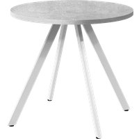 Обеденная группа Millwood Олесунн D80x80x75 (бетон/металл белый)