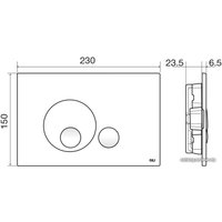 Панель смыва OLI Globe 152949 (белый)