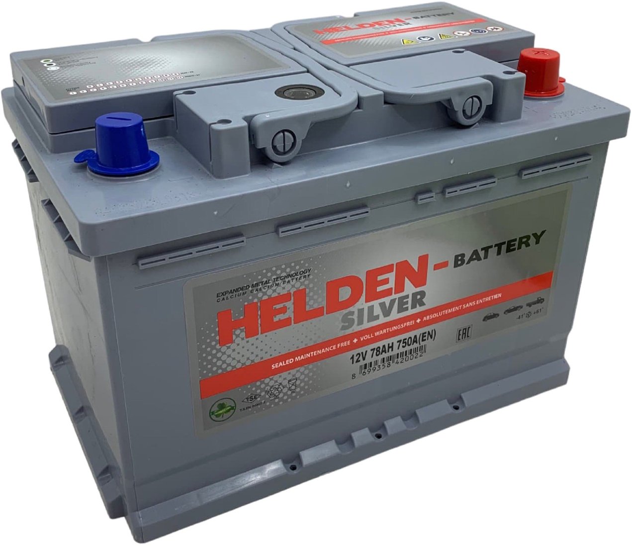 

Автомобильный аккумулятор Helden L3 12V 78 Ah 750A R+