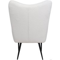 Интерьерное кресло AksHome KENZO 89978 (белый мех Teddy/черный)