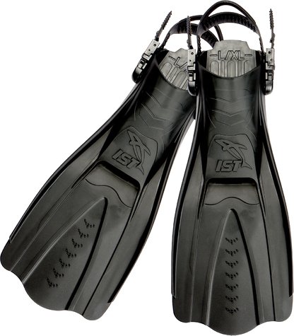Ласты IST Sports FP02BK-L/XL (черный/серый)