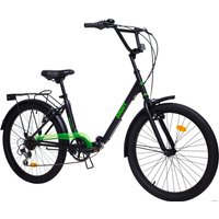 Велосипед AIST Smart 24 2.1 2017 (черный/зеленый)