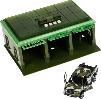 Элемент трека Технопарк Военная база UAZ Pickup GARAGE-22SL1XCAR-MIL