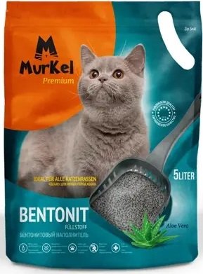 

Наполнитель для туалета MurKel Бентонит 5л (алоэ вера)