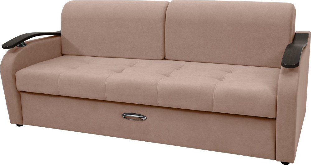 

Диван Сириус Лидер-2 ППУ 215x110 (Eva 02 велюр светло-бежевый)