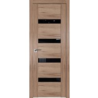 Межкомнатная дверь ProfilDoors 2.81XN R 60x200 (салинас светлый, стекло черный триплекс)