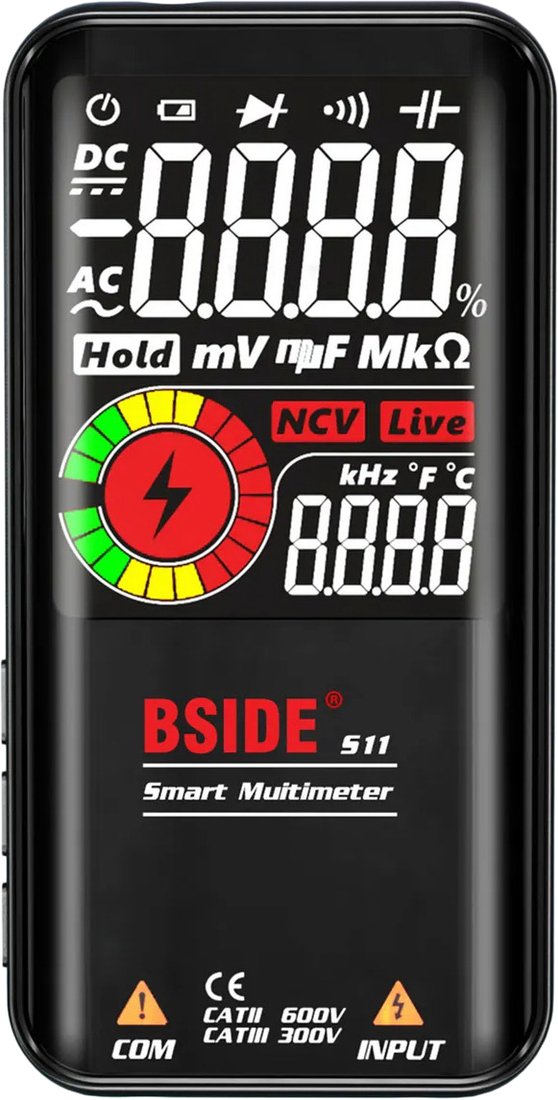 

Мультиметр Bside S11 (черный)
