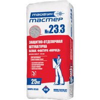 Декоративная штукатурка Тайфун Мастер №23.3 фактура короед (белый, 25 кг) в Барановичах