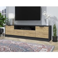 Тумба Интерлиния ТВ Концепт КТ-ТВ4-50 (дуб золотой/антрацит)