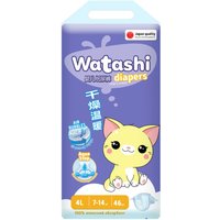 Подгузники Watashi 4L (46шт)