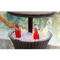 Стол Keter Cool Bar Rattan (ротанг, черный)