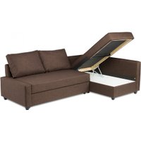 Угловой диван Mio Tesoro Тойво угловой (коричневый)