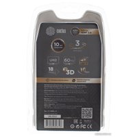 Кабель CACTUS HDMI - HDMI CS-HDMI.2-3 HDMI (3 м, черный)
