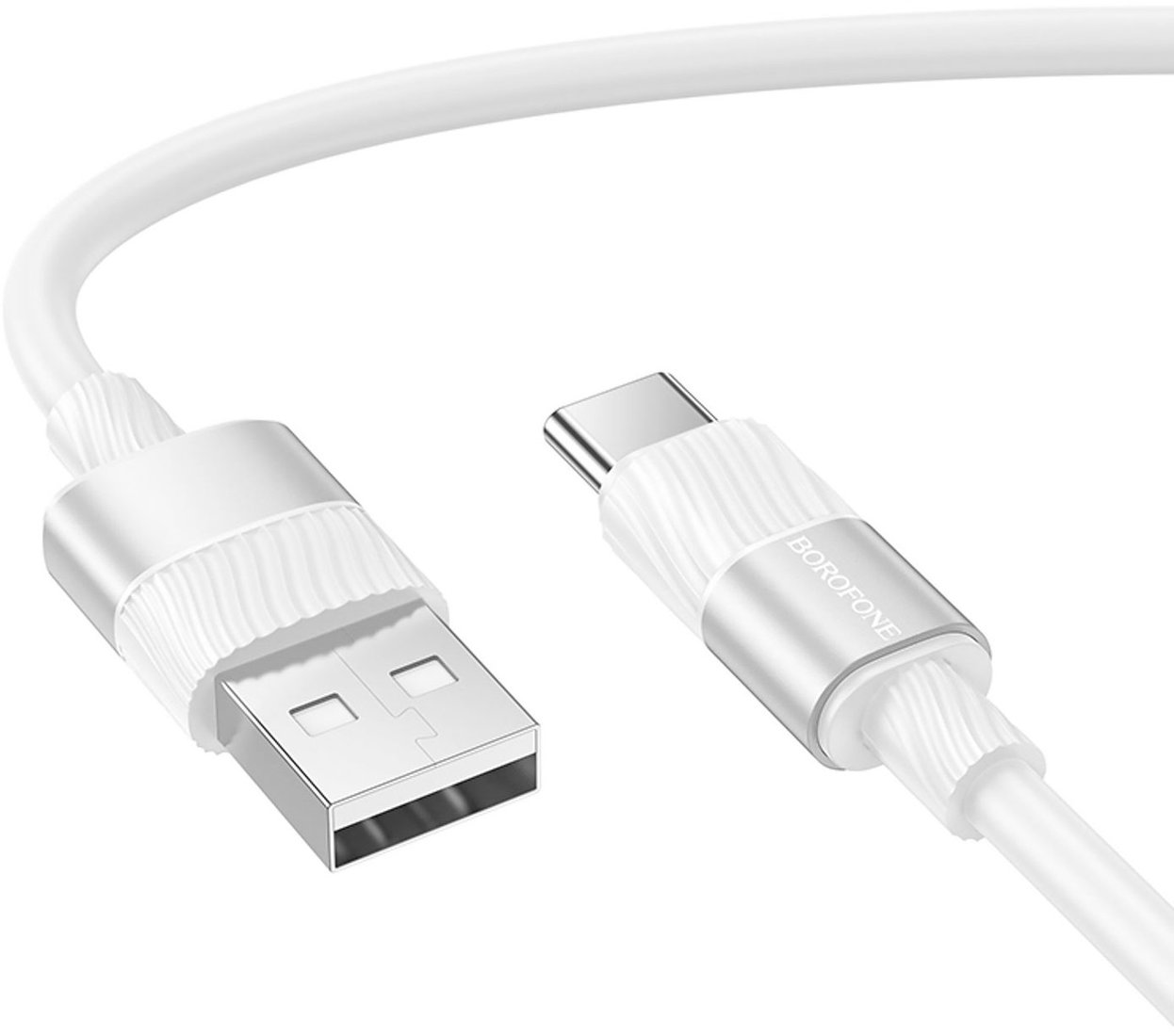 

Кабель Borofone BX106 USB Type-A - USB Type-C (1 м, белый)